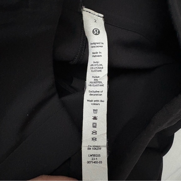 Lululemon Sz 2 Smooth Fit Pull-On High-Rise Pant black - Picture 10 of 13